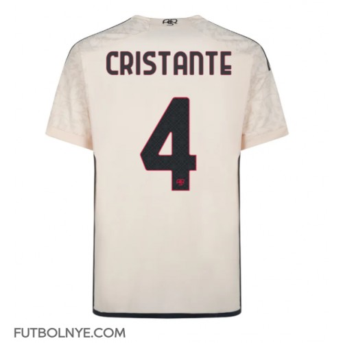 Camiseta AS Roma Bryan Cristante #4 Visitante Equipación 2023-24 manga corta